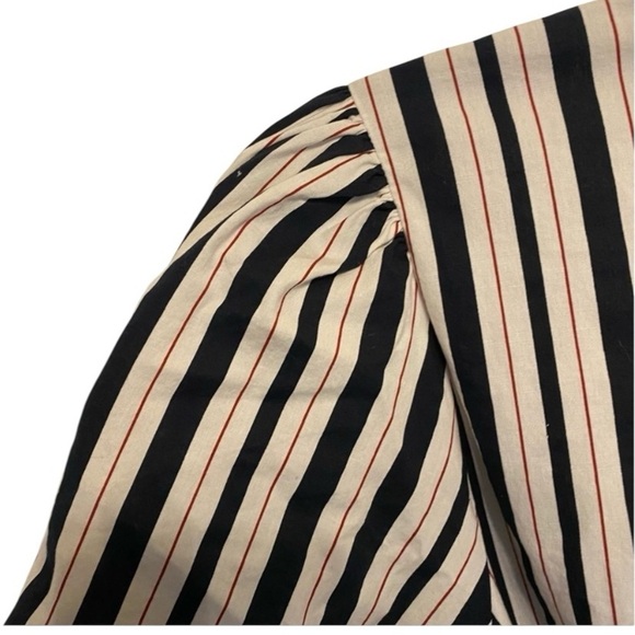 Eloquii Printed Puff Sleeve Wrap Dress Size 16, 97% Cotton - Picture 8 of 11